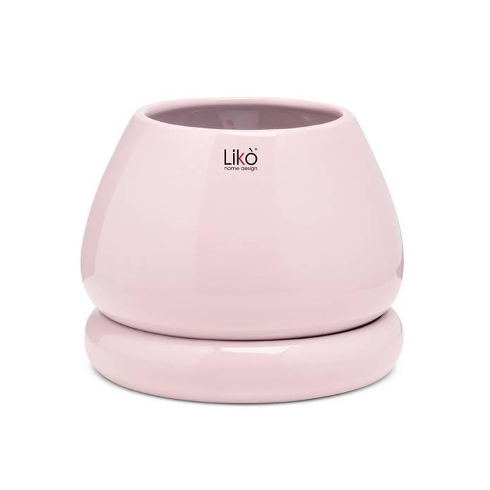 VASO NIKO D. 15 H 16  PLATE - PINK